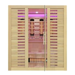Sauna na podczerwień z kamieniem solnym 180X160X200CM FS-RL4S XL