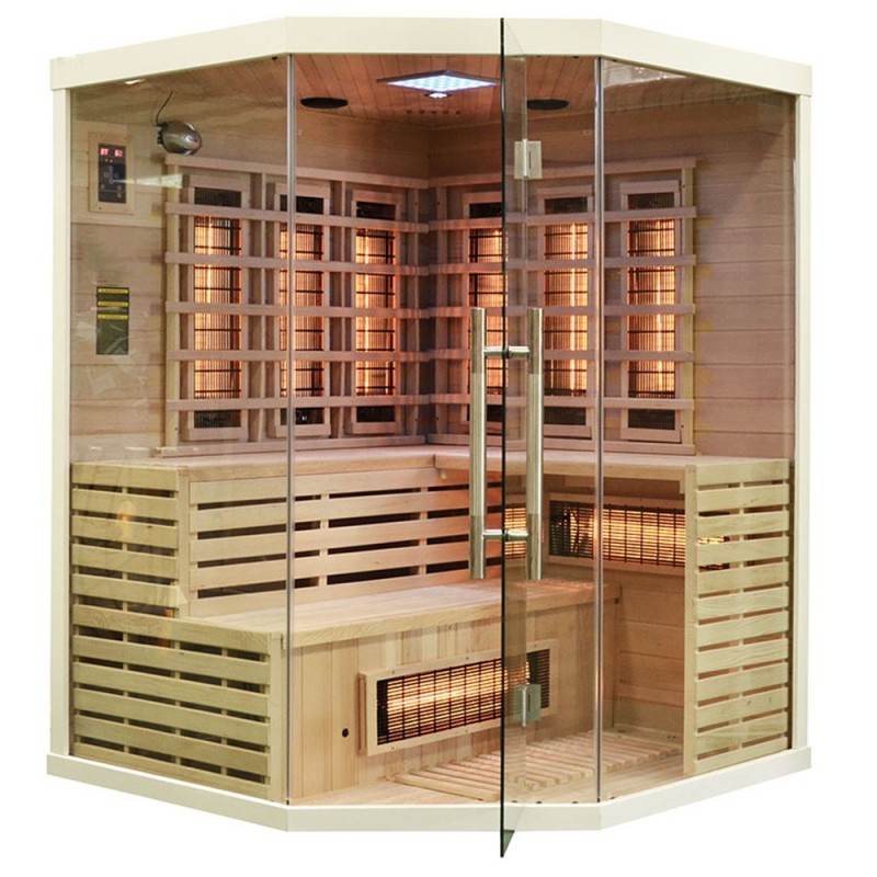 Sauna na podczerwień 150X150X200CM FS-EA3CR SZARA