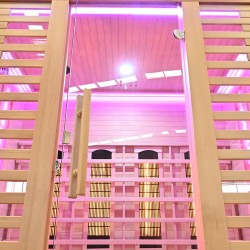 Sauna na podczerwień z kamieniem solnym 175X140X200CM FS-C4S