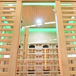 Sauna na podczerwień z kamieniem solnym 175X140X200CM FS-C4S
