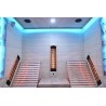Sauna na podczerwień z leżankami i kamieniem solnym 180X180X190CM FS-CP4LS