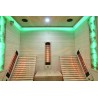 Sauna na podczerwień z leżankami i kamieniem solnym 180X180X190CM FS-CP4LS