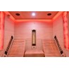 Sauna na podczerwień z leżankami i kamieniem solnym 180X180X190CM FS-CP4LS
