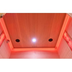 Sauna na podczerwień z leżankami i kamieniem solnym 180X180X190CM FS-CP4LS
