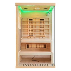 Sauna na podczerwień z kamieniem solnym 120X120X200CM FS-EP2RS LEWA