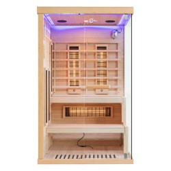 Sauna na podczerwień z kamieniem solnym 120X120X200CM FS-EP2RS LEWA